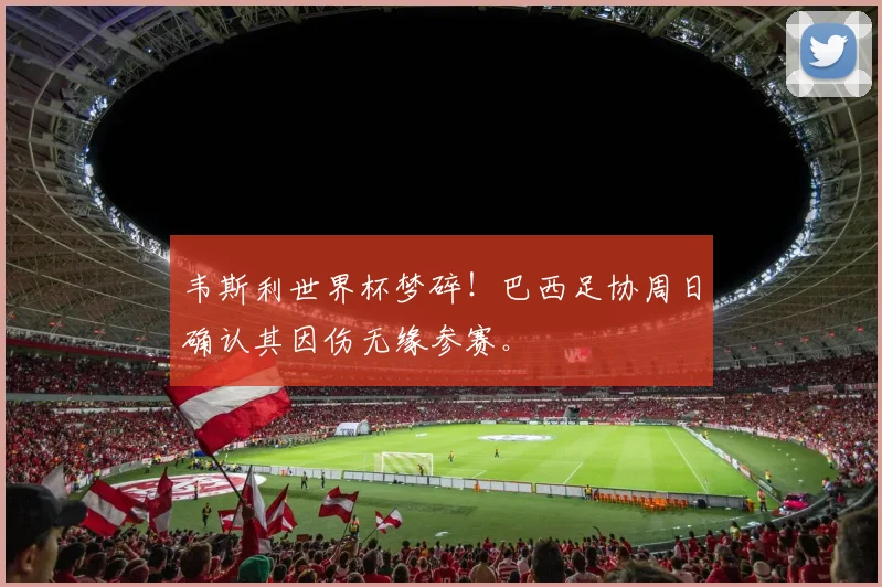 韦斯利世界杯梦碎!巴西足协周日确认其因伤无缘参赛。